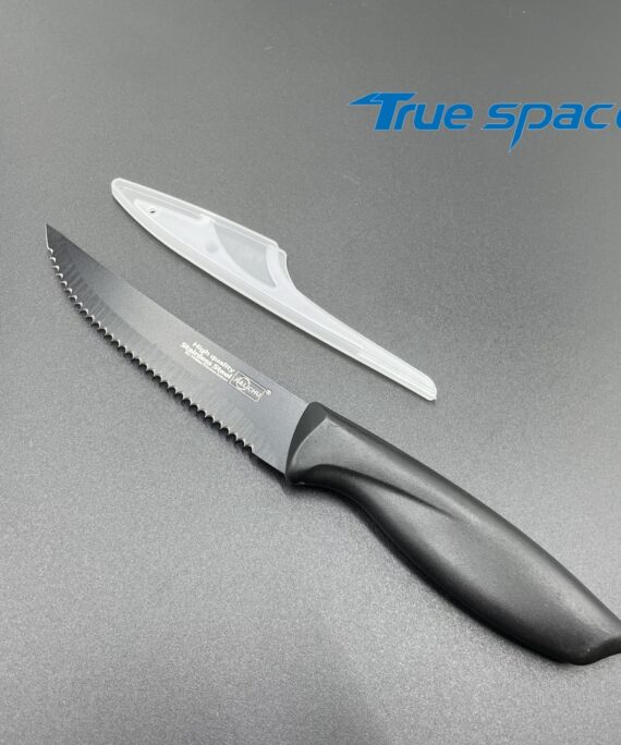 Hot-selling stainless steel ultra-sharp black blade steak knife