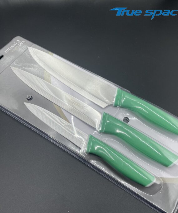 3Cr14MoV3pc Stainless Steel Plastic Handle Knife Set, Multi-functional Chef's Practical Peeler Knife, Slicer and Fruit Knife 