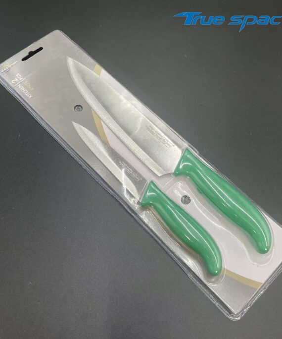 Hot-selling 2pcs Set of Plastic-handled Stainless Steel sharp Knives and Fruit Knives