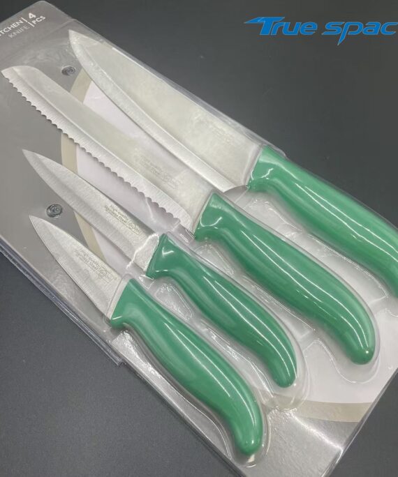 4 Pieces Stainless Steel Kitchen Knife Set, Kitchen Knife Set for Vegetables, Fruits and Chef