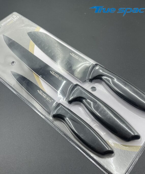 Super sharp Stainless Steel Blade 3 Pieces Kitchenware Set with Anti-slip Handle