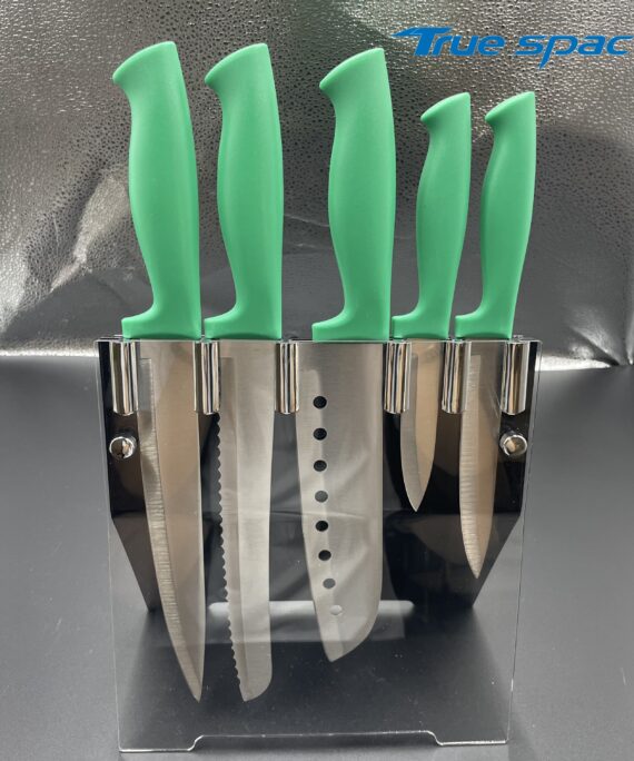 Stainless Steel Practical Peeling Kitchen Knife Set, Plastic  Handle Kitchen Knife