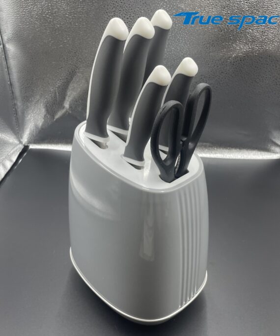 6-piece Kitchen Knife Cover, Kitchen Accessories, Chef's Slicing and Vegetable Cutting Knife Block Set