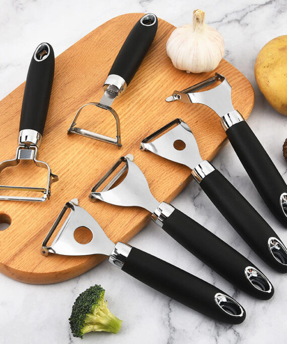 Stainless Steel Manual Melon Slicer and Fruit Peeler, Potato Scraper Kitchen Tools for Wholesale
