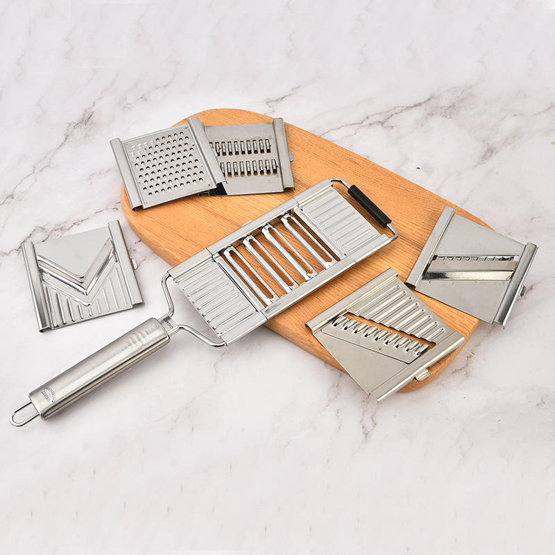 Stainless Steel Manual Multi-Function Potato Shredded Cutter Peeler Household Grater Kitchen Tools