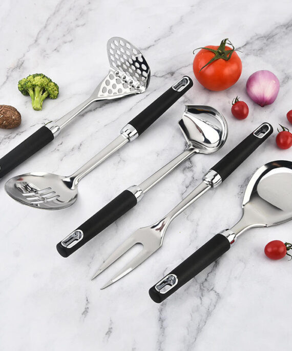 Stainless Steel 13-piece Kitchen Utensil Set PP Hand Grip Heat-resistant Spatula Cooking Spoon Hot Pot Spoon