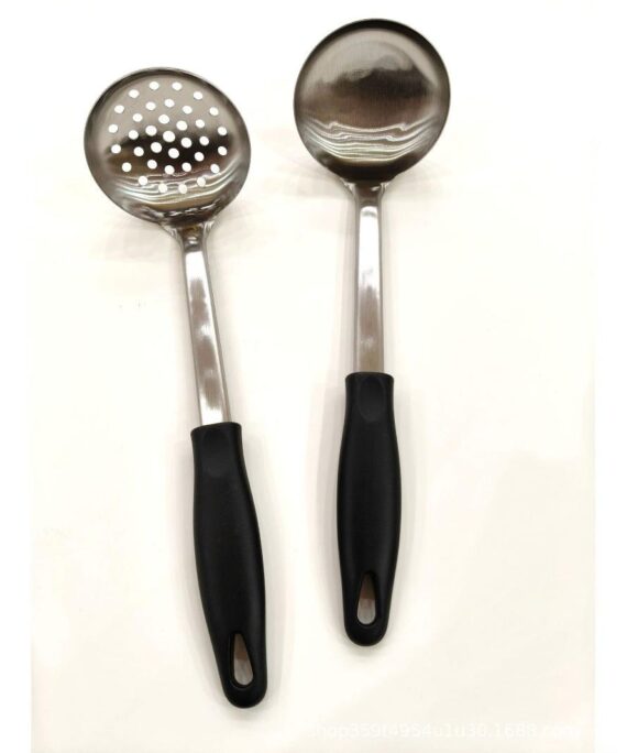 Stainless Steel Hot Pot Cooking Spoon Set One Person One Spoon Soup Non-slip High Temperature Resistance Anti-scalding