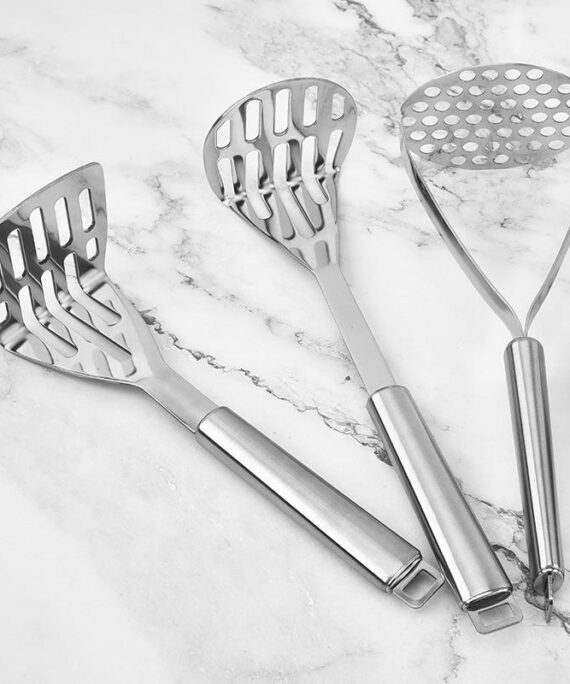 Stainless Steel Mud Press Manual Mashed Potato & Garlic Paste Kitchen Tool