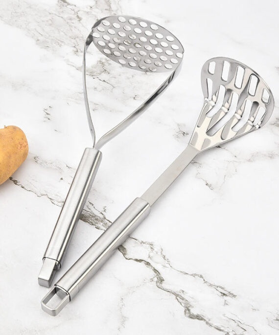 Stainless Steel Manual Mashed Potato Press for Baby Food Kitchen Use for Purple Sweet Potatoes