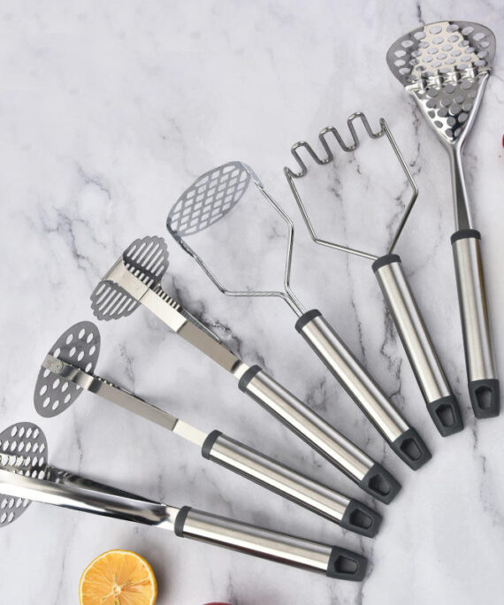 Wholesale Stainless Steel 430 Manual Household Masher Potato Presser Kitchen Tools Small Simple Style