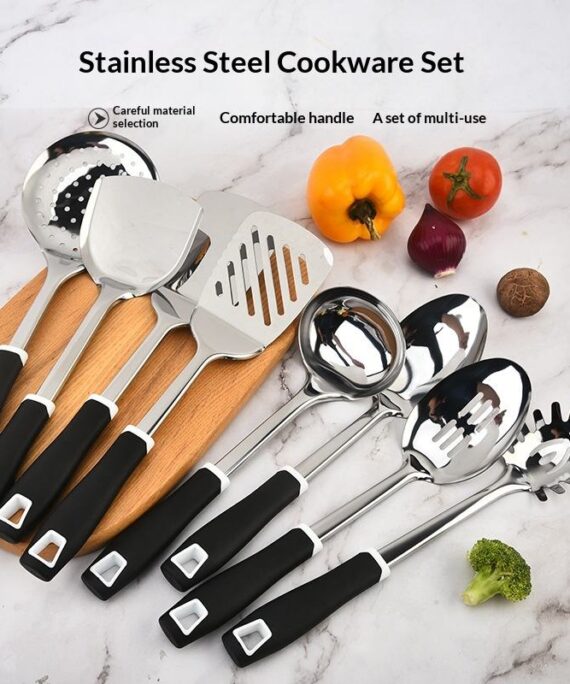 Cooking Shovel Sealed Spatula Slotted Spatula Pasta Spoon Strainer Soup Spoon Utensil Set for Kitchen Supplies