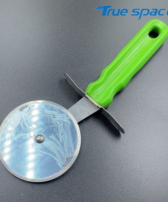 Ultra-Sharp Anti-Slip Handle Pizza Slicer for Pizza Pies Waffles Dough Cookies