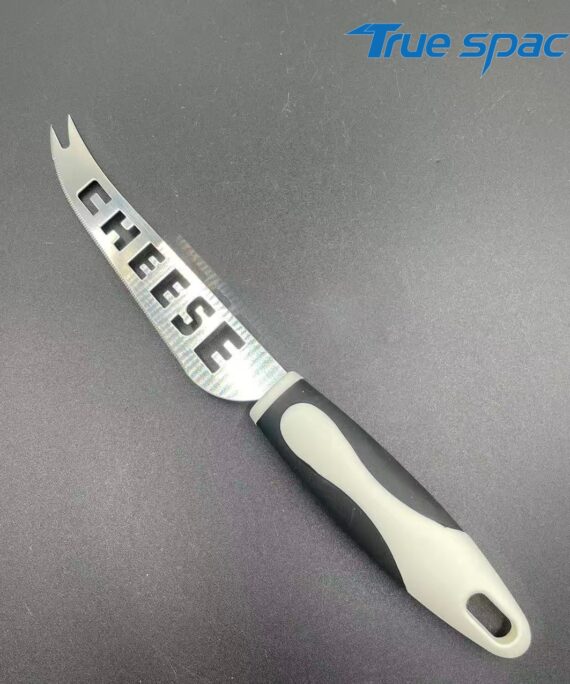 High-quality and popular stainless steel cheese knife, cheese butter slicing knife with fork head and serrated teeth