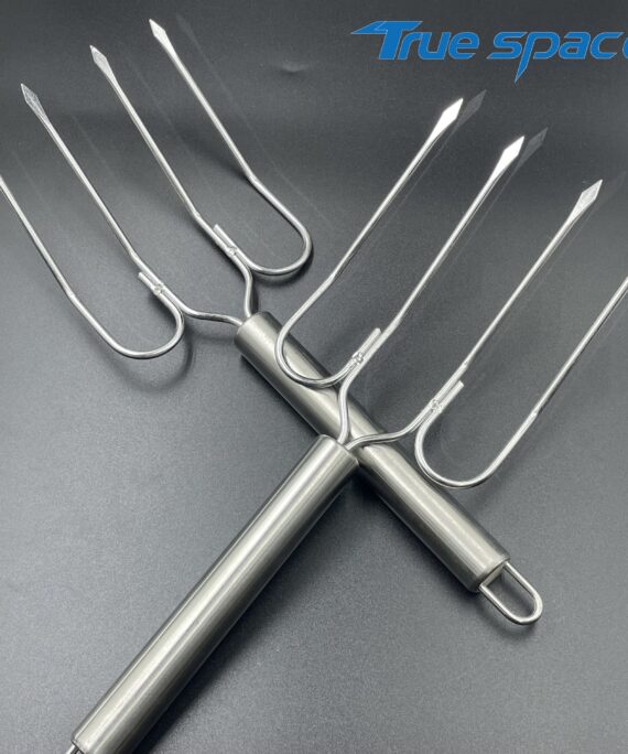 Stainless steel skewers, thick stainless steel grilled chicken forks, grilled lamb leg skewers, barbecue forks