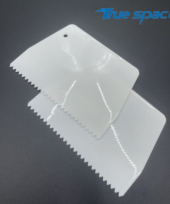 Baking & Pastry Scraper Tool with Plastic Serrated Edge Dough Cutter