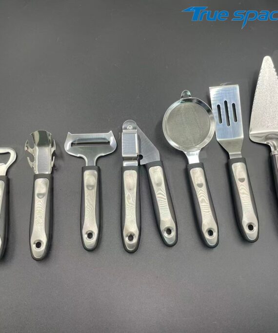 Wholesale 7-Piece Stainless Steel & Plastic Handles Sustainable Kitchen Utensils Set