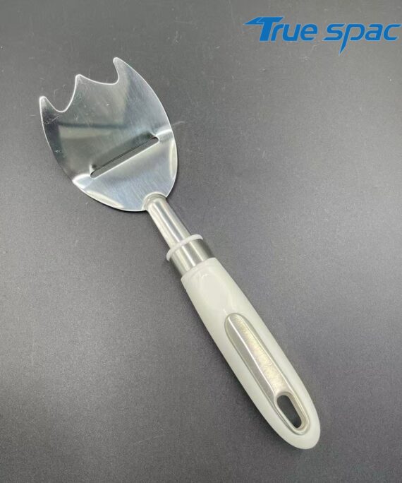High-quality stainless steel multi-functional pizza tool: Dual-purpose spatula cutter with ergonomic handle