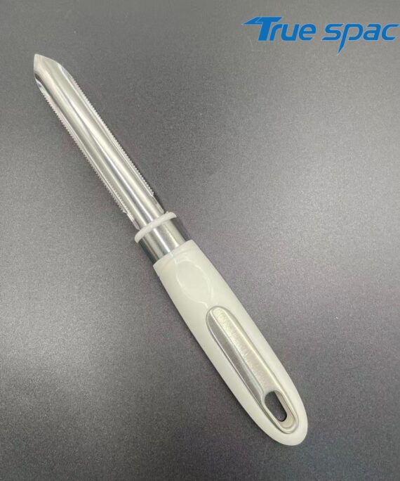 Stainless steel cheese grater – serrated metal blade for shredding cheese, vegetables (great for salads, cooking)