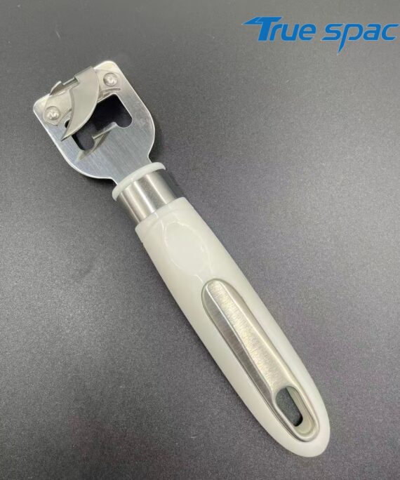 Stainless steel manual can opener - anti-slip handle, rust-proof and easy-to-clean tool for opening kitchen sealed cans and bottles