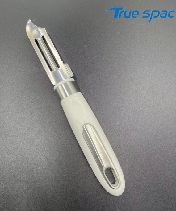 Plastic handle kitchen stainless steel vegetable and fruit peeler, slicer, melon peeler