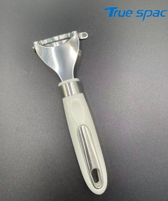 Environmentally Friendly Manual Stainless Steel Vegetable and Fruit Soft-handled Triangular Carrot and Potato Peeler
