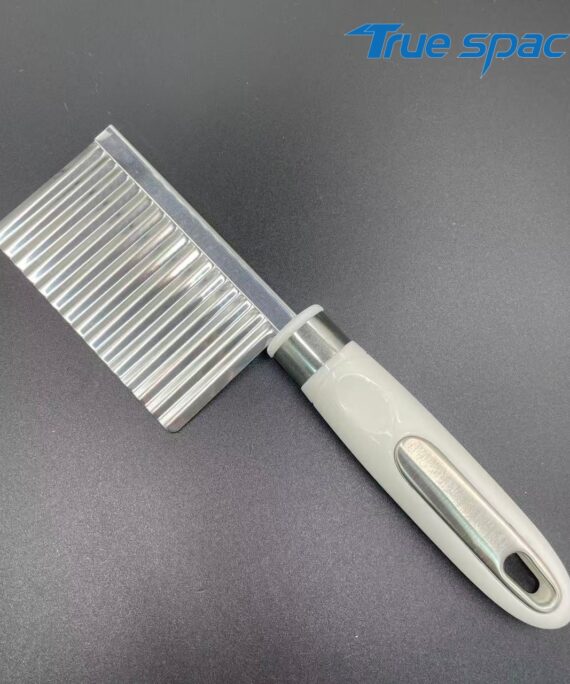 French fries cutter, stainless steel potato wavy blade cutter, kitchen small tools