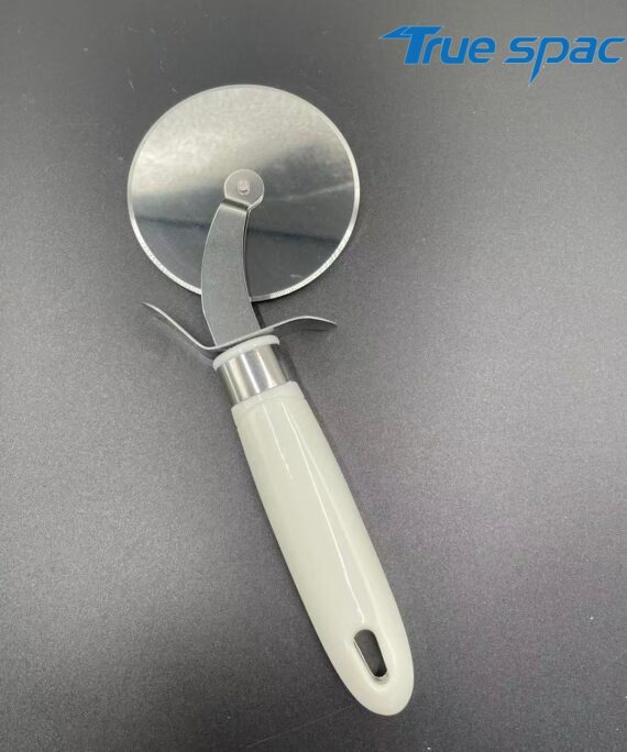 A sharp stainless steel knife for cutting pies and pizza