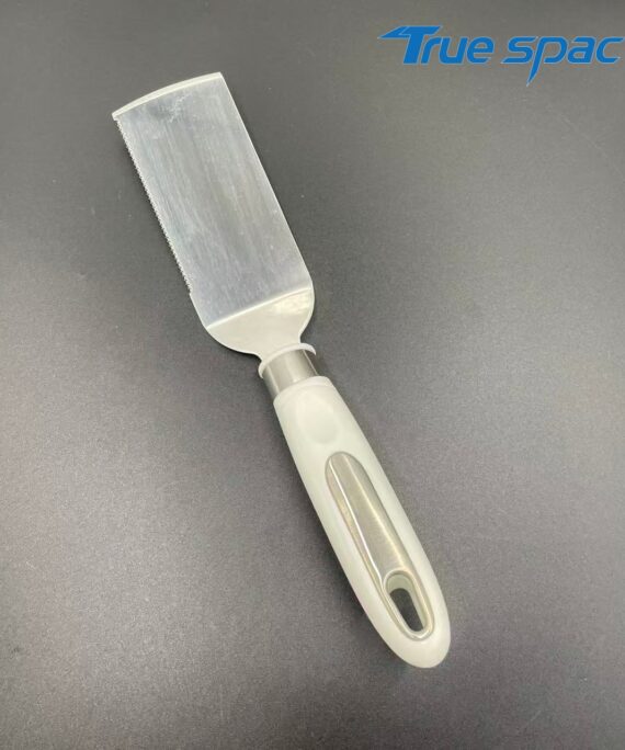 Multi-functional stainless steel cake spatula with plastic handle pizza spatula baking tool