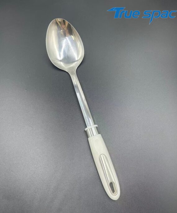 Best-selling stainless steel kitchenware set, durable long soup spoon, modern metal kitchenware