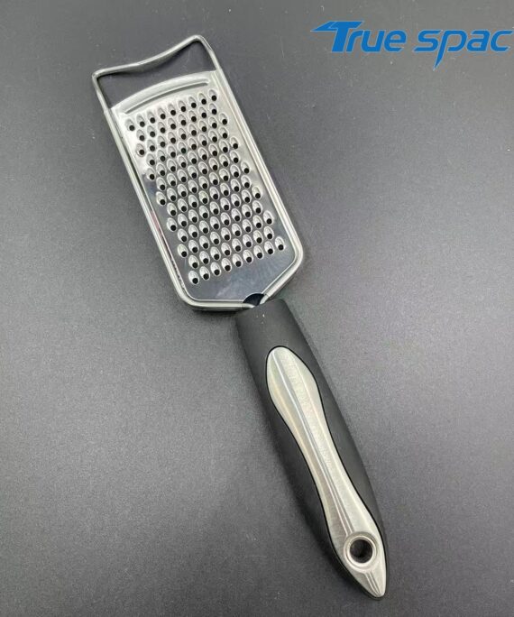 Food-grade handheld fruit and vegetable grater, lemon grater with handle, stainless steel cheese grater