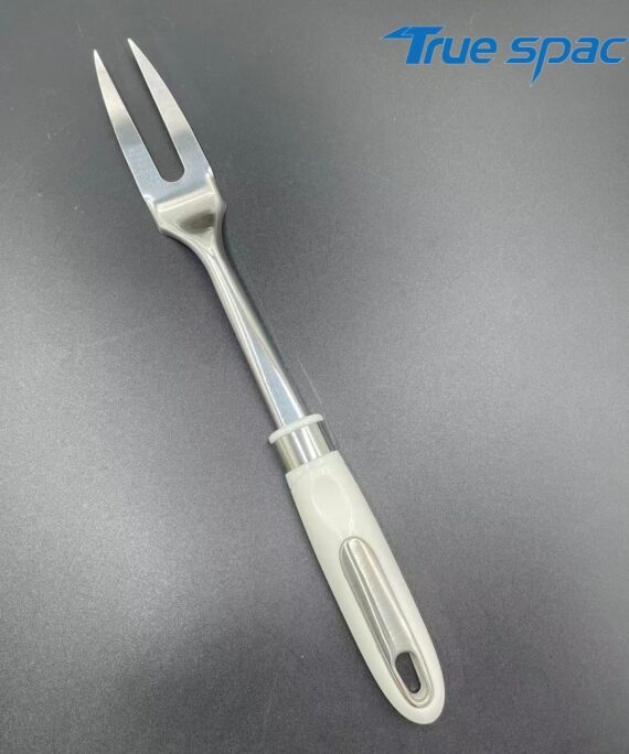 An environmentally friendly and durable portable metal stainless steel meat fork, suitable for Turkey/steak/fruits/vegetables