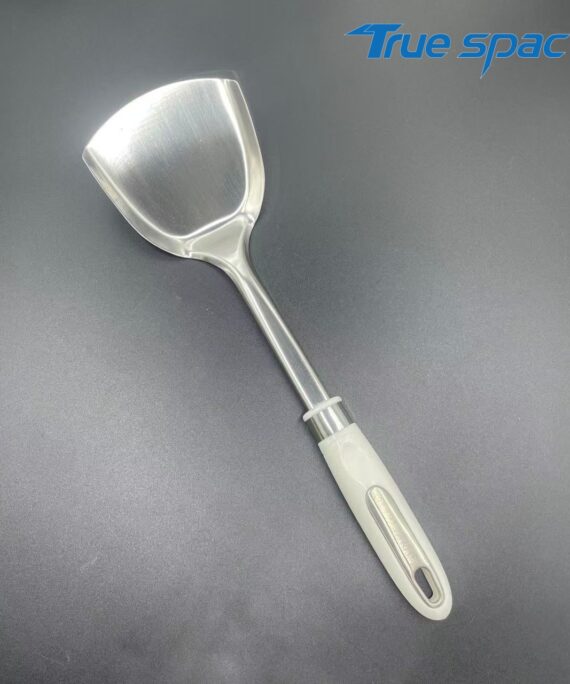 Thickened stainless steel household frying pan and spoon, restaurant chef's spatula