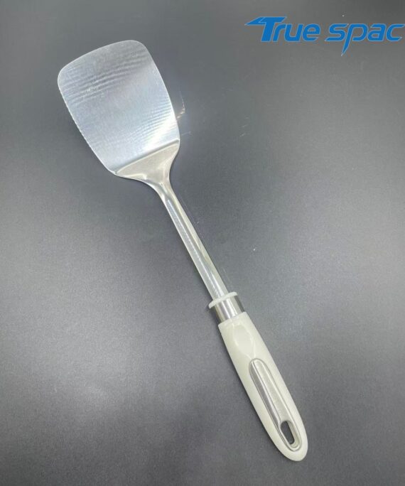 Wholesale Flat Stainless Steel Spatula - Non-Slip Handle for Frying & Food Turning