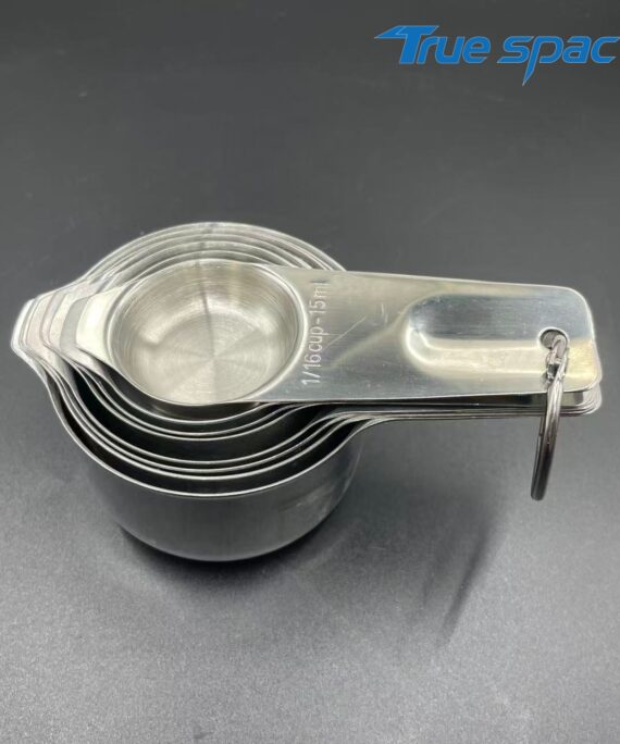 High-quality stainless steel measuring cup 8-piece set, suitable for kitchen and baking