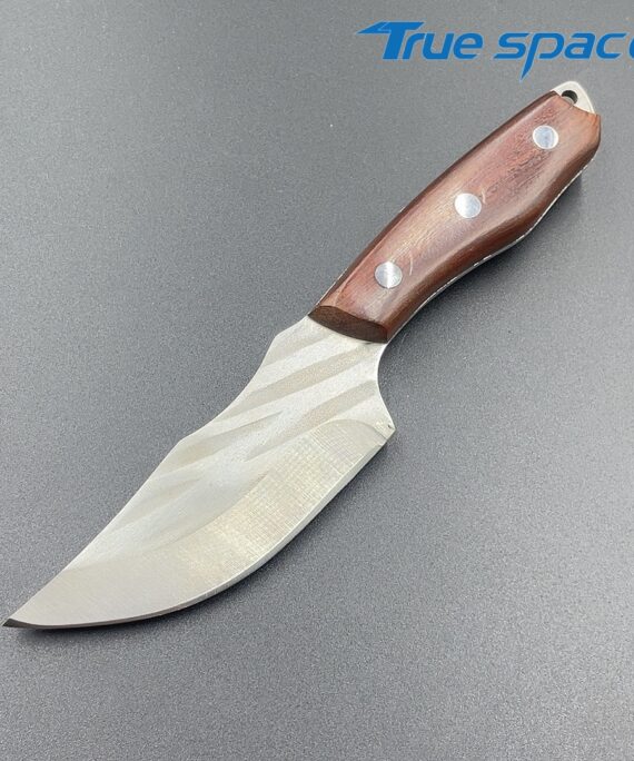 Portable 3Cr13 Stainless Steel Meat Cleaver Knife Outdoor Butcher Knife with Red Sandalwood Handle