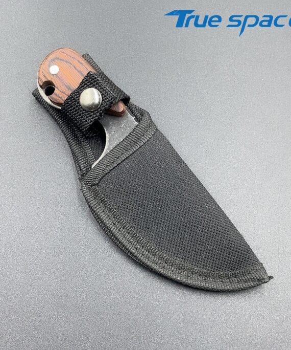 High Quality Outdoor Camping Steel Blade Hunting Survival Pocket Knife with Wood Handle