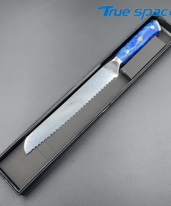 Durable Stainless Steel Sawtooth Blades Kitchen Knife Resin Handle Sharp Bread Knife
