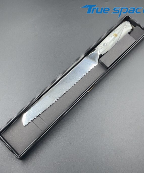 Individual Grade Damascus Steel Cooking Kitchen Chef's Knife Bread Knife for Restaurant