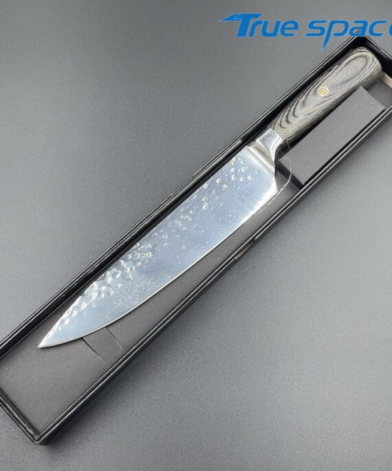 Professional Stainless Steel Kitchen Slicing Knife Chef Knife with Colorful Wood Handle