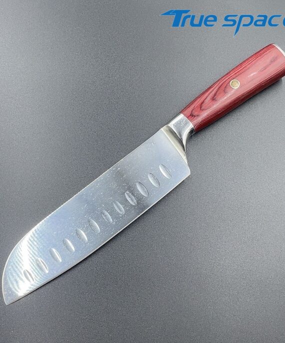 Factory Direct Stainless Steel Kitchen Cooking Santoku Knife for Cutting Vegetable Fruit