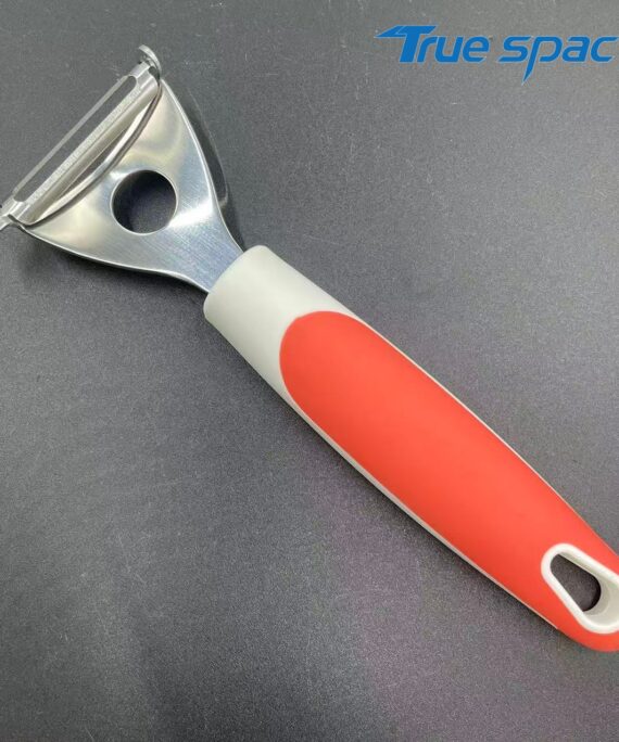 Kitchen small tools: Stainless steel fruit and vegetable peeler, potato and carrot peeler with anti-slip handle