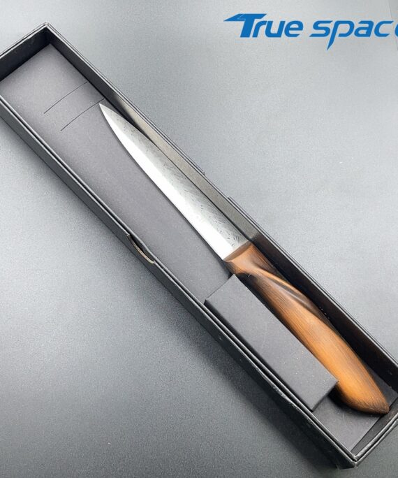 Durable Multi-purpose Ancient Copper Scrap Wire Handle 3cr13 Stainless Steel Home Kitchen Knife