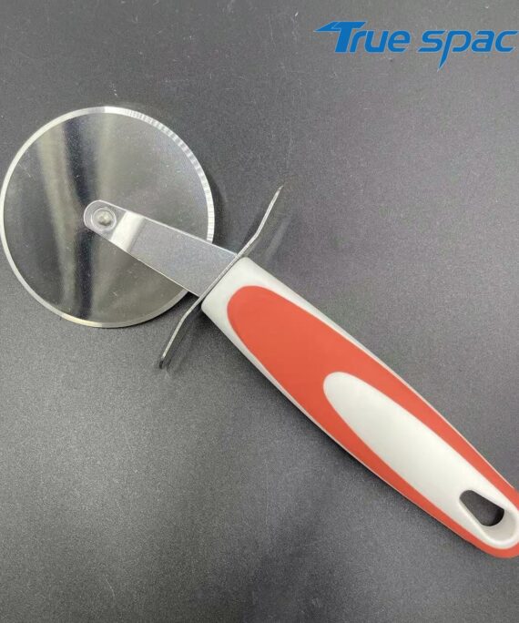 Food-grade customizable Logo pizza slicer, 304 stainless steel tool with anti-slip handle
