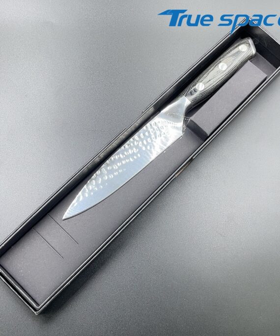 Household Kitchen Cooking Knife Stainless Steel Fruit Cutting Knife with Colorful Wood&Copper Handle