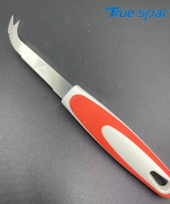 The latest popular multi-functional kitchen gadget, the TPR handle stainless steel cheese knife