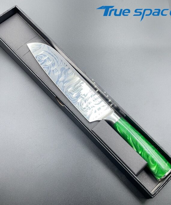 Customizable Logo 3cr13 Stainless Steel Kitchen Cutting Vegetable Fruit Chef Knife with Resin Handle