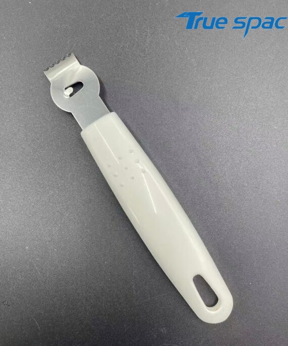 Kitchen and bar tools: lemon, citrus and cheese grilling scraper with anti-slip handle