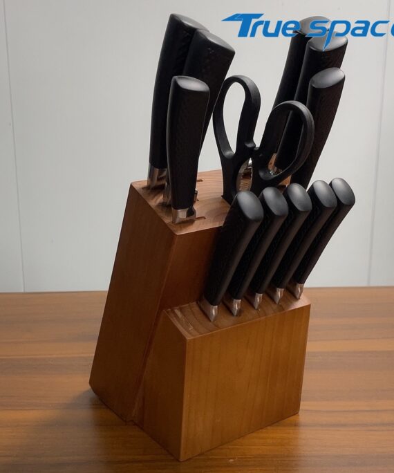 Chef-customized Stainless Steel Kitchen Knife Set for Cooking, Including Scissors, Steak and Bread Knives