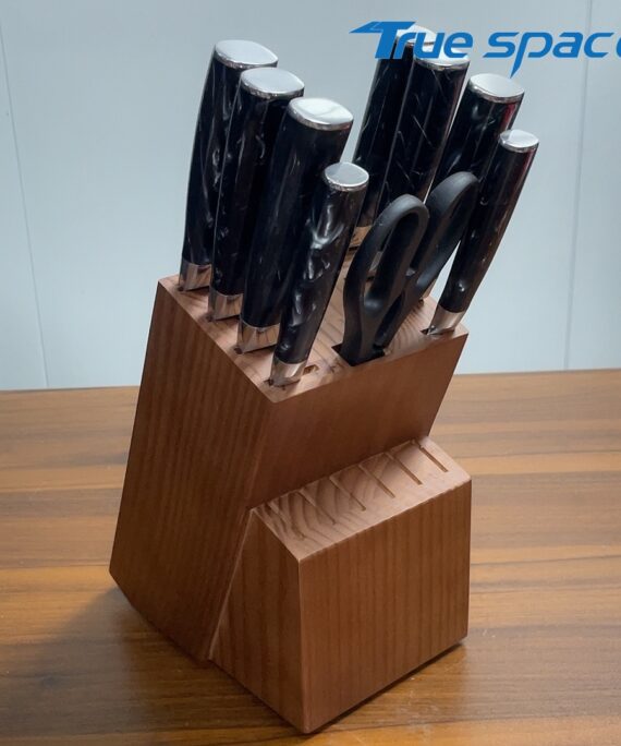 9Pcs Combination Knife Set: Sharp Household Kitchen Knives, Fruit Chef Knives, with Metal Resin Handles