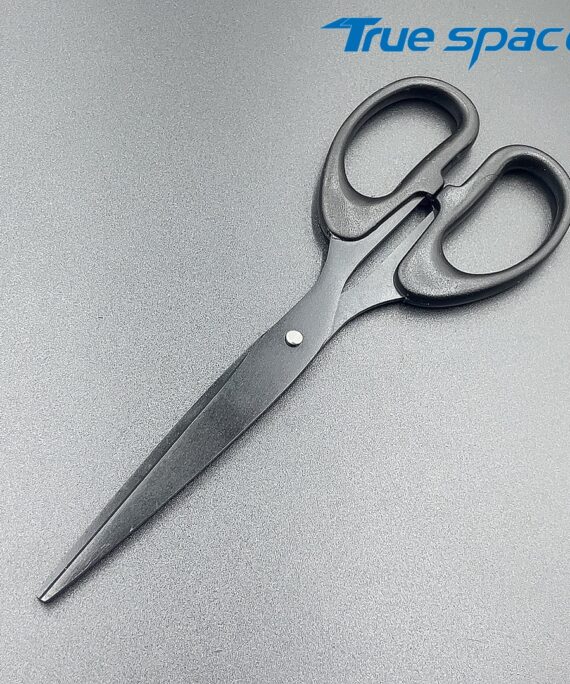 Direct-sale Stainless Steel Black-edge Scissors, Suitable for School Stationery and Student Art DIY Cutting